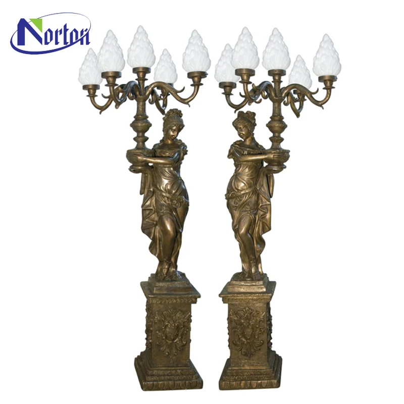 lady statue floor lamp