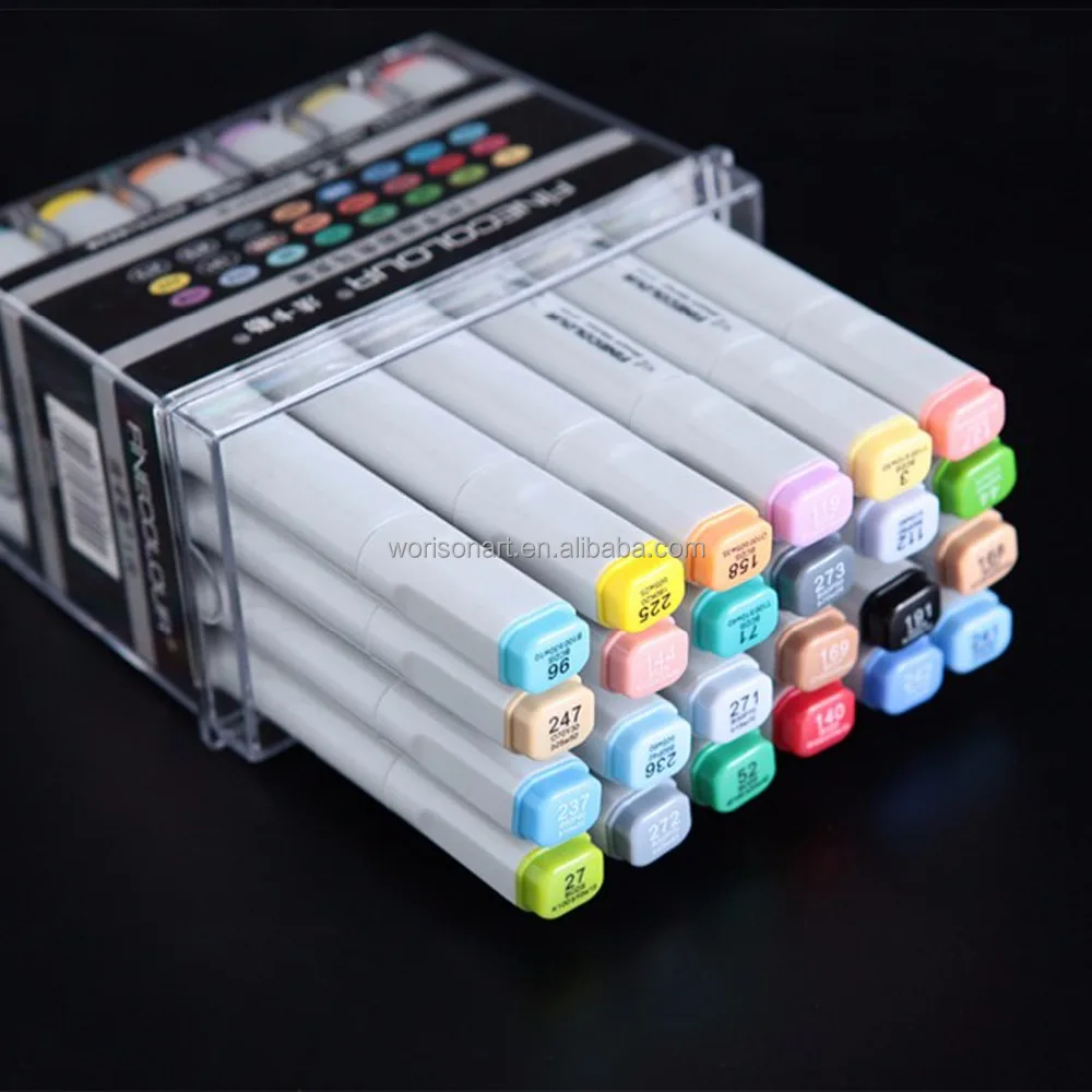 Cheap Art Markers, Buy Directly from China Suppliers:Finecolour 240 Full  Colors Graphic Sketch Art Markers EF100 Twin H…