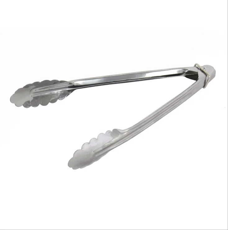 Details about   2 x Stainless Steel Salad Tongs Food Serving Cooking Kitchen Utensil Tong BBQ 9” 
