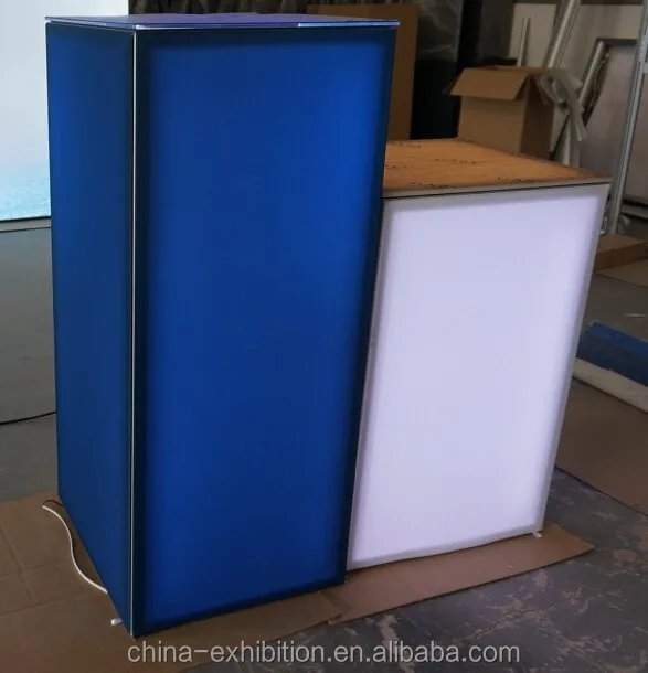 Expo Seg Light Box Double Side Aluminum Profile Frame Graphic Advertising Light Box With Footbase