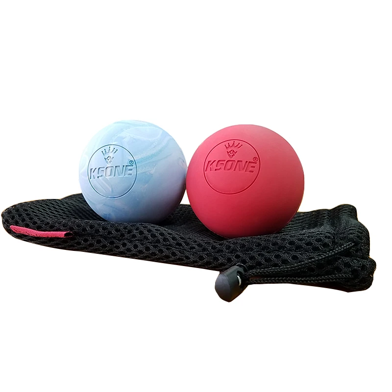 KSONE massage Lacrosse Balls natural rubber massage ball set with custom logo