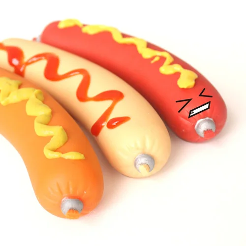 Антистрессовые сосиски TPR + Эва красные антистрессовые игрушки любительские хот-доги