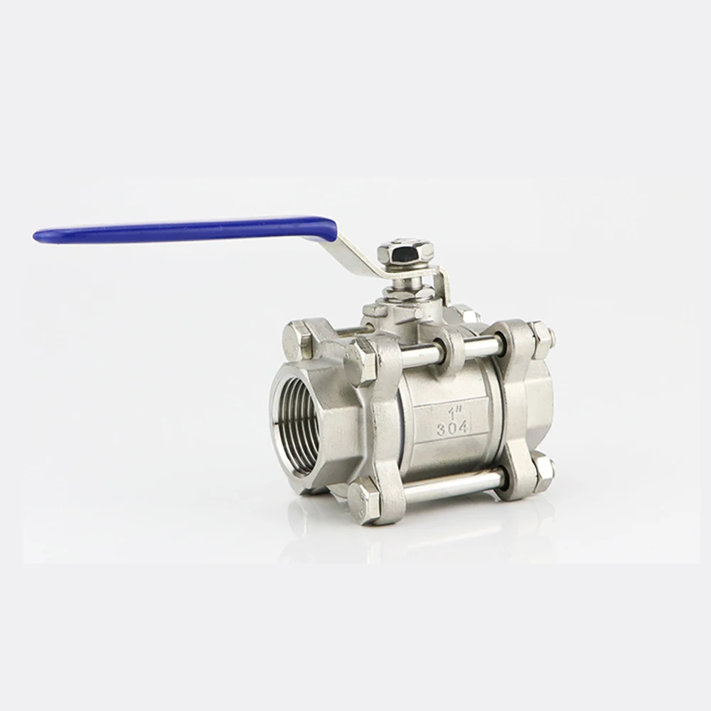 Tee piece stainless steel ball valve