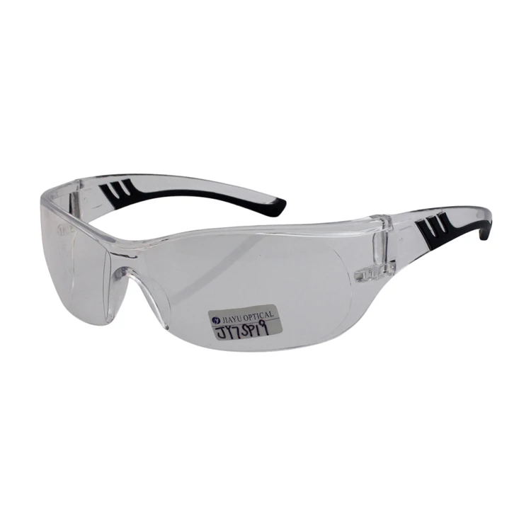 
OEM trendy anti-scratch anti-fog plastic clear safety glasses 