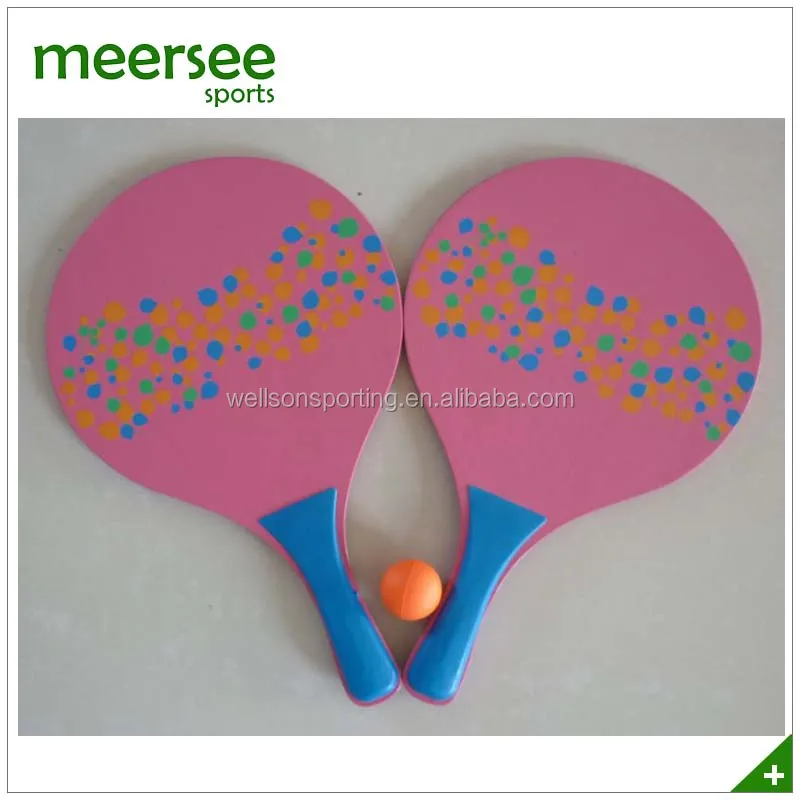 Набор цветных ракеток для пляжного тенниса