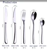 Main knife, fork, spoon and teaspoon/Stainless steel