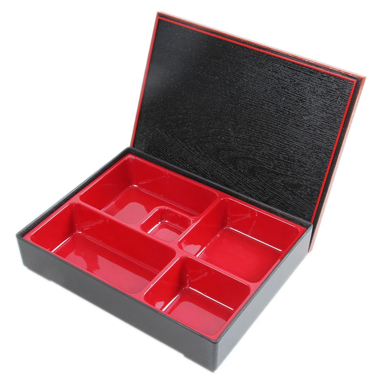 DOITOOL Vassoio di Sushi Bento Box di Sushi Giapponese Lunch Box Contenitore Di Caramella di Plastica Spuntino Vassoio di Servire con Coperchio per La Casa Ristorante 