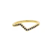 18k gold Blue cz