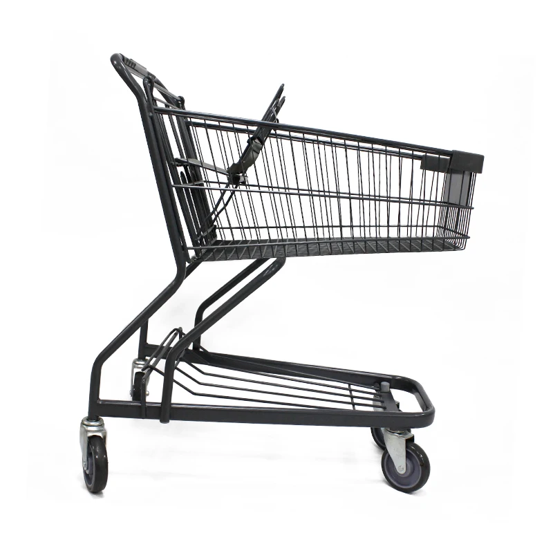 Shopping Chariot de stockage importante Léger à Roues Push Cart personnelle Chariot 