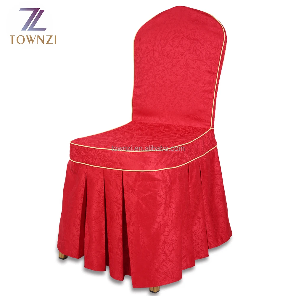 Townzi Jacquard Beach Chair Cover Factory Hot Sale Weddings Embroidered Banquet Cheap Red Chair Covers Buy Red Chair Cover