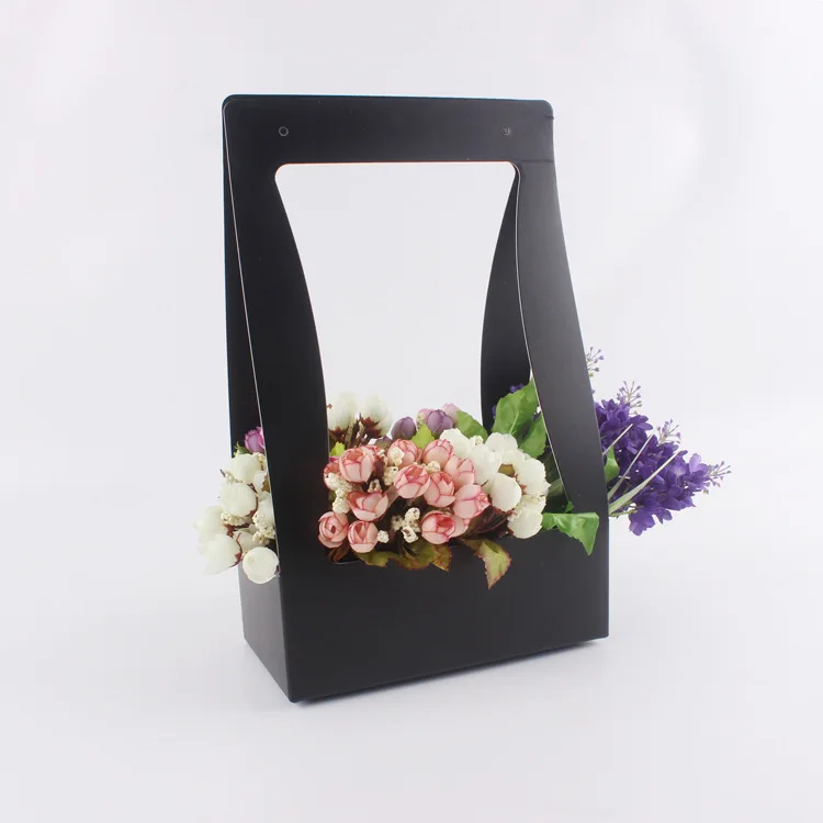Personalized Creative Design Portable Bouquet Flower Carrier Gift Packing Paper Bag