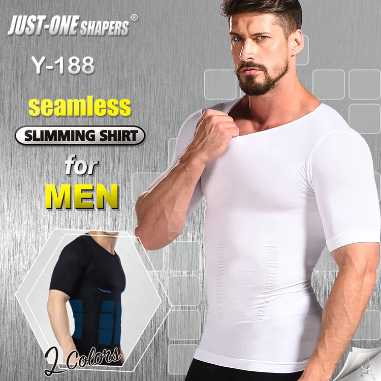 Professional Manufacturer Wholesale Elasticity Breathable Shapewear Slim  Fit T Shirt Men - Buy Slim Fit T Shirt,Men Slim Fit Shirt,Shapewear Men