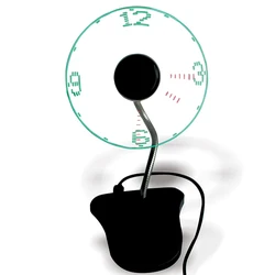 Портативный Гибкий Настольный светодиодный вентилятор с гусиной