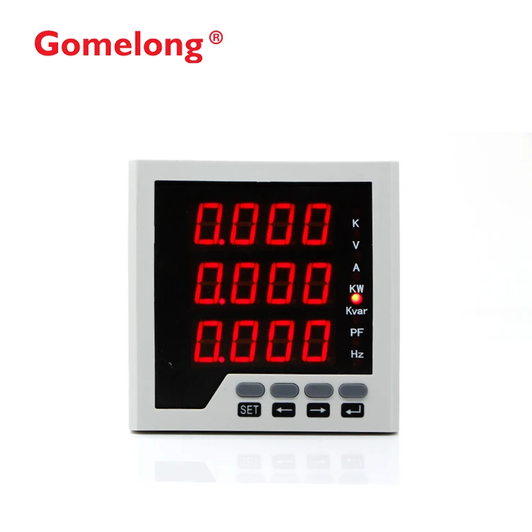 Analog Three Phase Multi Function Digital Power Factor  Meter Rs485 Modbus