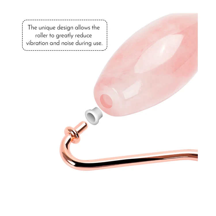 Кварцевый ролик для похудения, массажер для лица, натуральный нефрит, массажный ролик для лица, каменный Массажер для кожи, набор для ухода за кожей