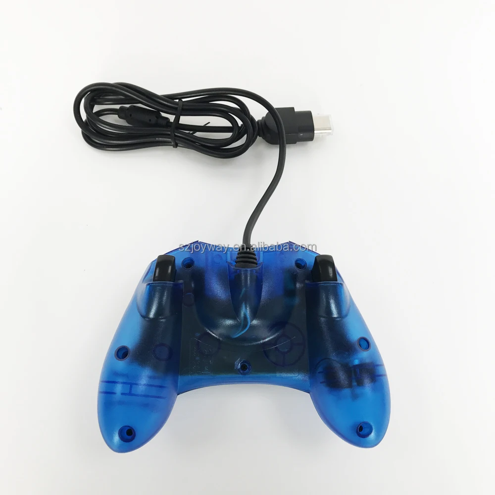 
Transparent blue Wired game Controller for XBOX game controller gamepad 