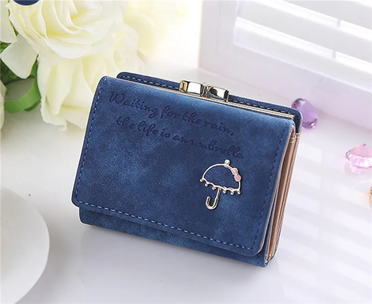 Xennos Wallets Color: Black xiniu Wallet Women Small Cute Leather Women Leather Wallets Dollar Price Card Holder Cute Solid Color Small Purse @# 