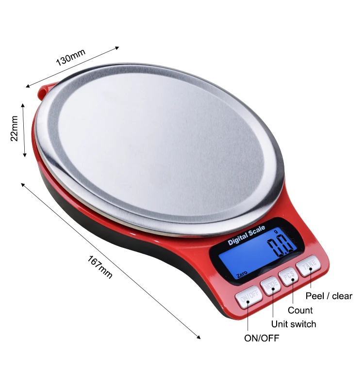 Digital Scale Kitchen Food Weight Balance Electronic Diet Jewelry