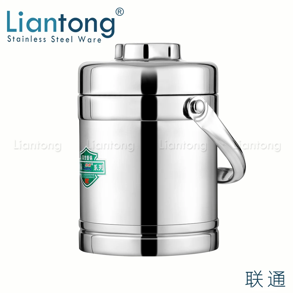 Liantong 1.2L 1.4L 1.6L 1.8L 2.0L нержавеющая сталь портативный тепловой изоляцией вакуумной присоской горячая контейнер для еды сохраняющий тепло бенто ланч бокс Перевозчик