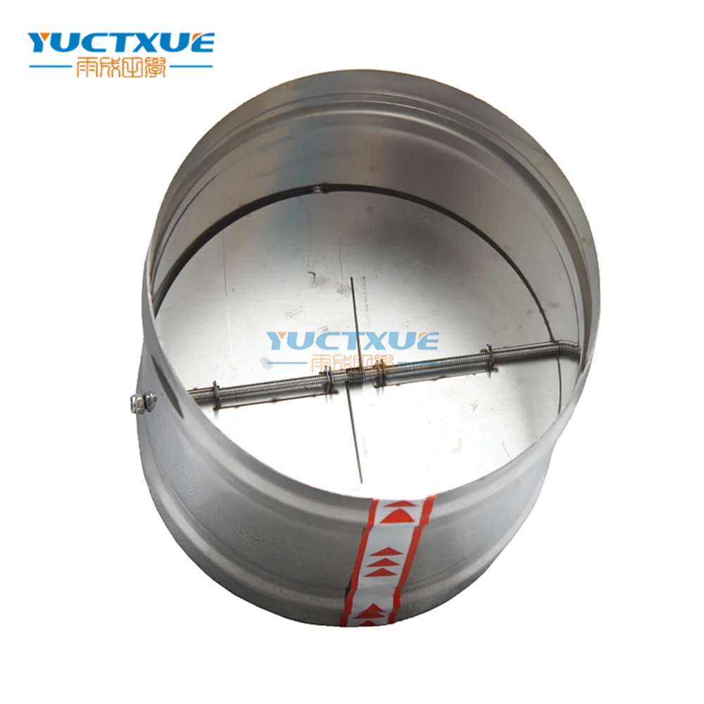 6"/150mm Hydroponics Back Draft Damper Round Metal For Extractor Fans Ducting 