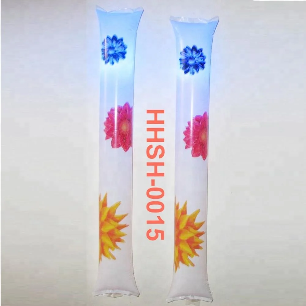 Customer logo Inflatable cheering stick with light