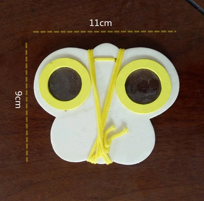 Волшебные деревянные игрушечные солнцезащитные очки с калейдоскопом