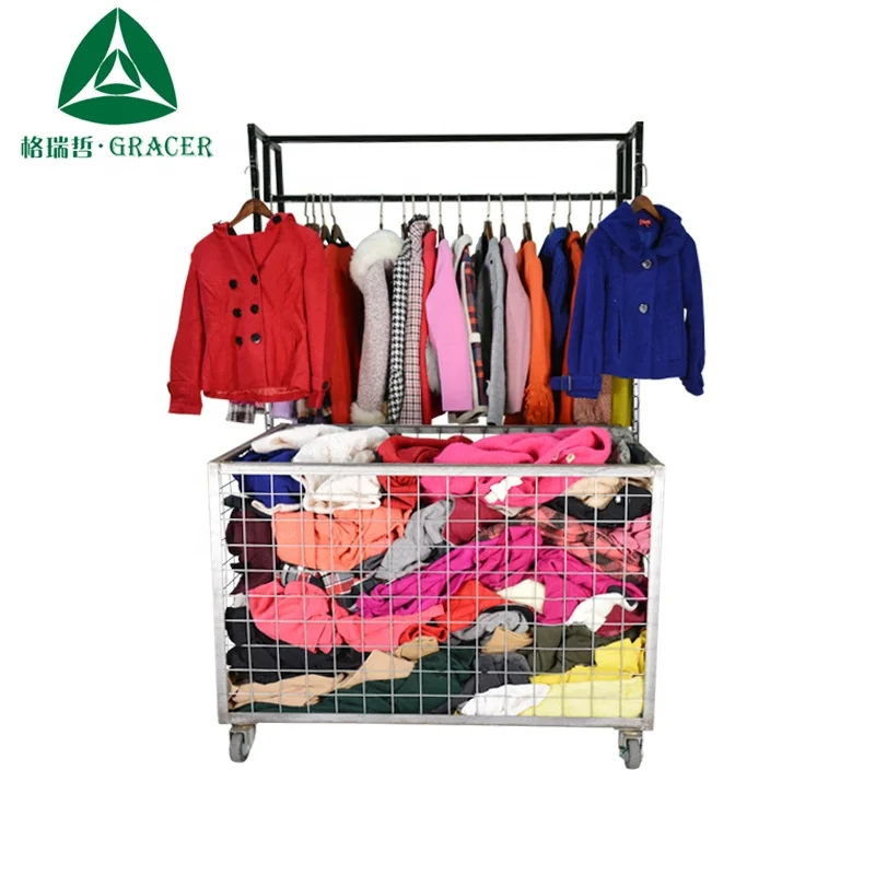 Cheap Winter Short Worsted Coat Free Shipping  Women Used Clothes Guangzhou China