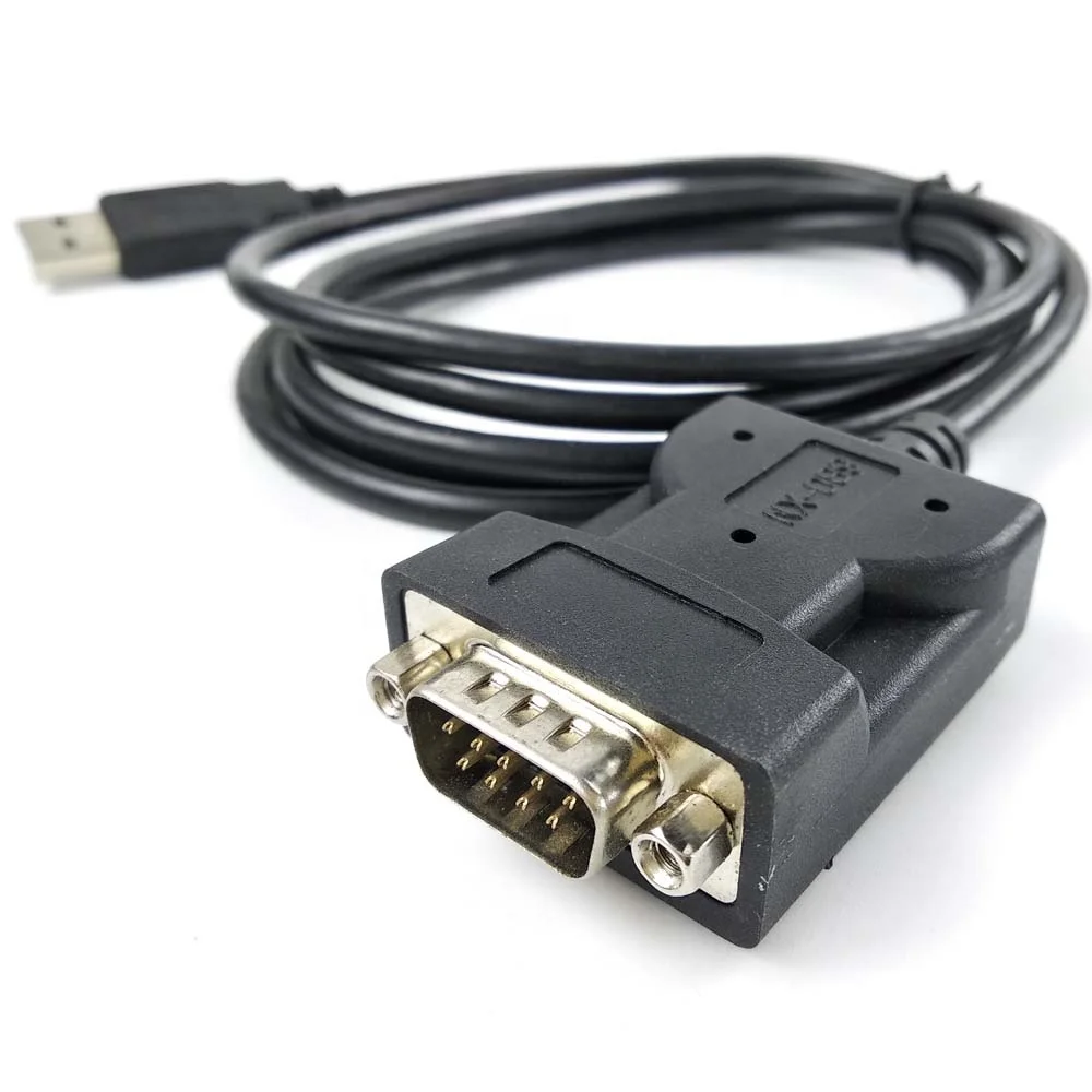 Silabs CP2102 USB to RS232 Adapter Cable Pure Copper Interface Converter with PVC Jacket and Braid Shielding for Computers