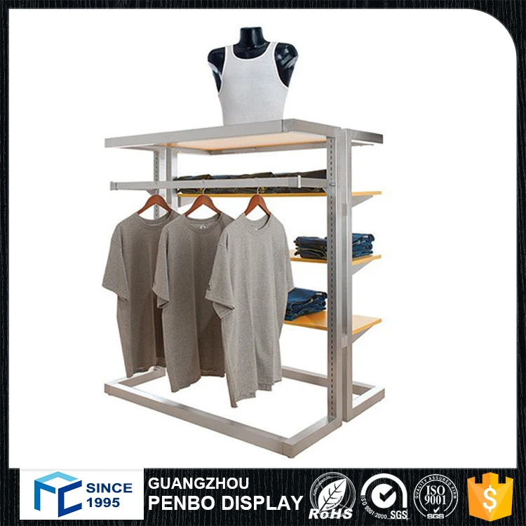 Roman Mobile metal hanging display racks clothing for ladies