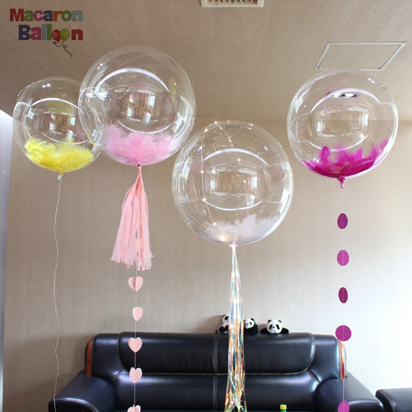 Palloncini Bolla Trasparenti,50 PCS Jumbo Bobo Palloncini