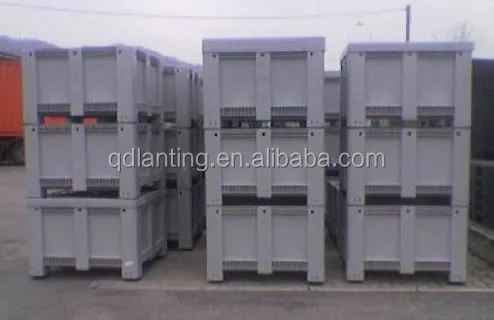 Сверхмощный большой OEM индивидуальный жесткий твердый промышленный пищевой пластиковый поддон евро (1200x1000x760 мм)