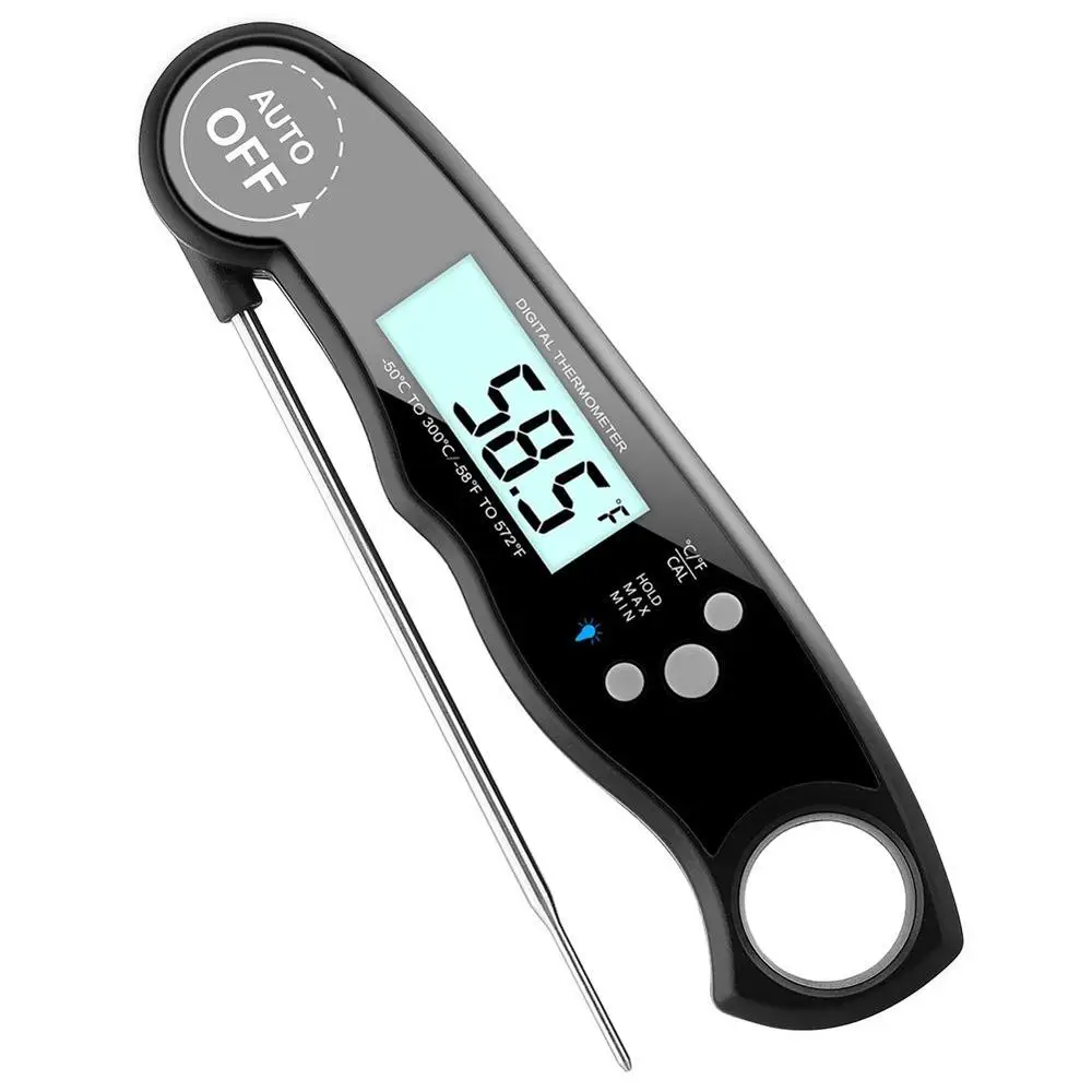 Long Probe LCD Screen Digital Stainless Steel Baby Milk BBQ Meat Cooking Thermometer