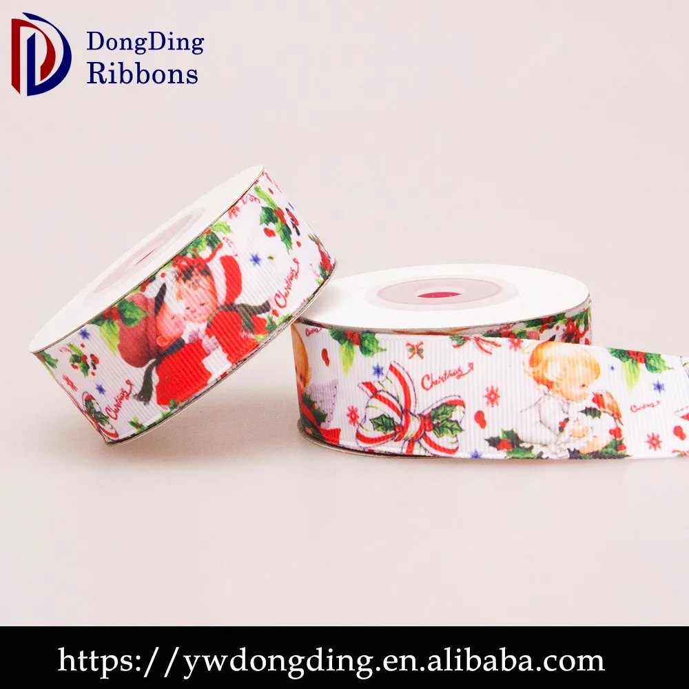 Оптовая продажа 1 дюймовая корсажная лента с принтом разные цвета 100% полиэстерные Мультяшные ленты