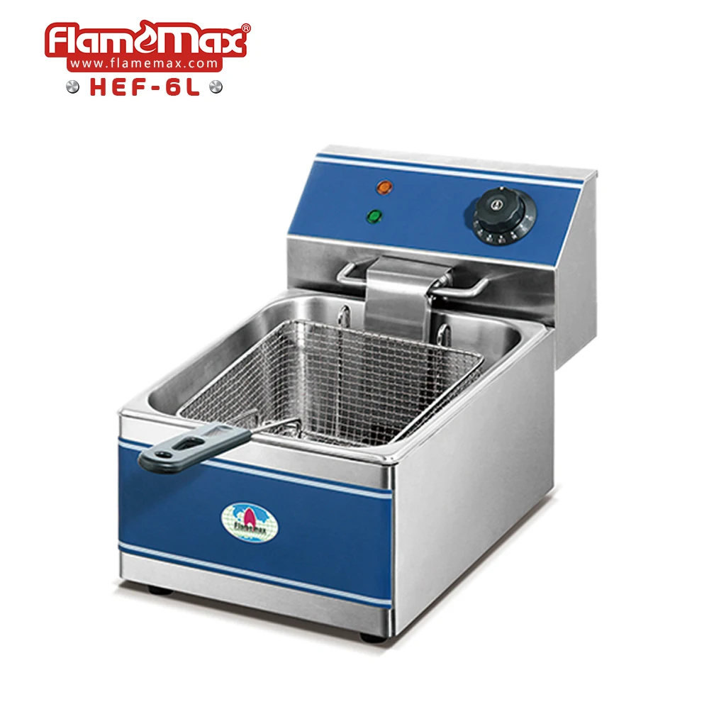 FLAMEMAX HEF 81A Hot Sale Kitchen Equipment Stainless Steel Commercial Residential Electric Chips Chicken Deep Fryer