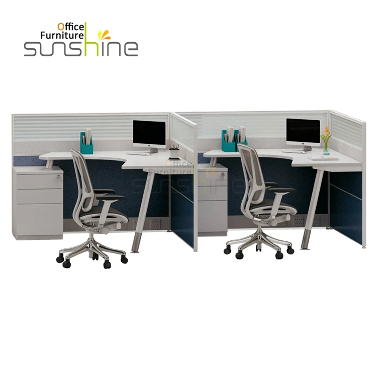 2018 Office Furniture 2 Seat Staff Working Table Workstation Table