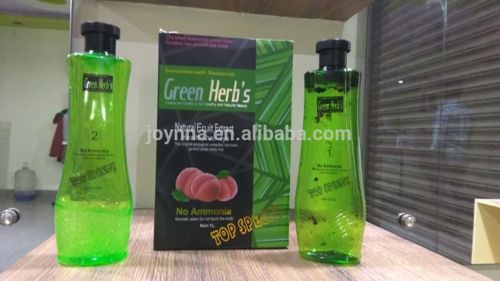 Зеленые травы, натуральный фруктовый экстракт, здоровая краска для волос 500 мл 2