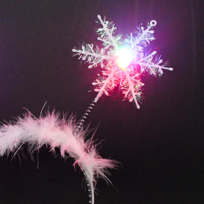 LED Flashing Snowflakes Head Boppers - Party Express - View #5