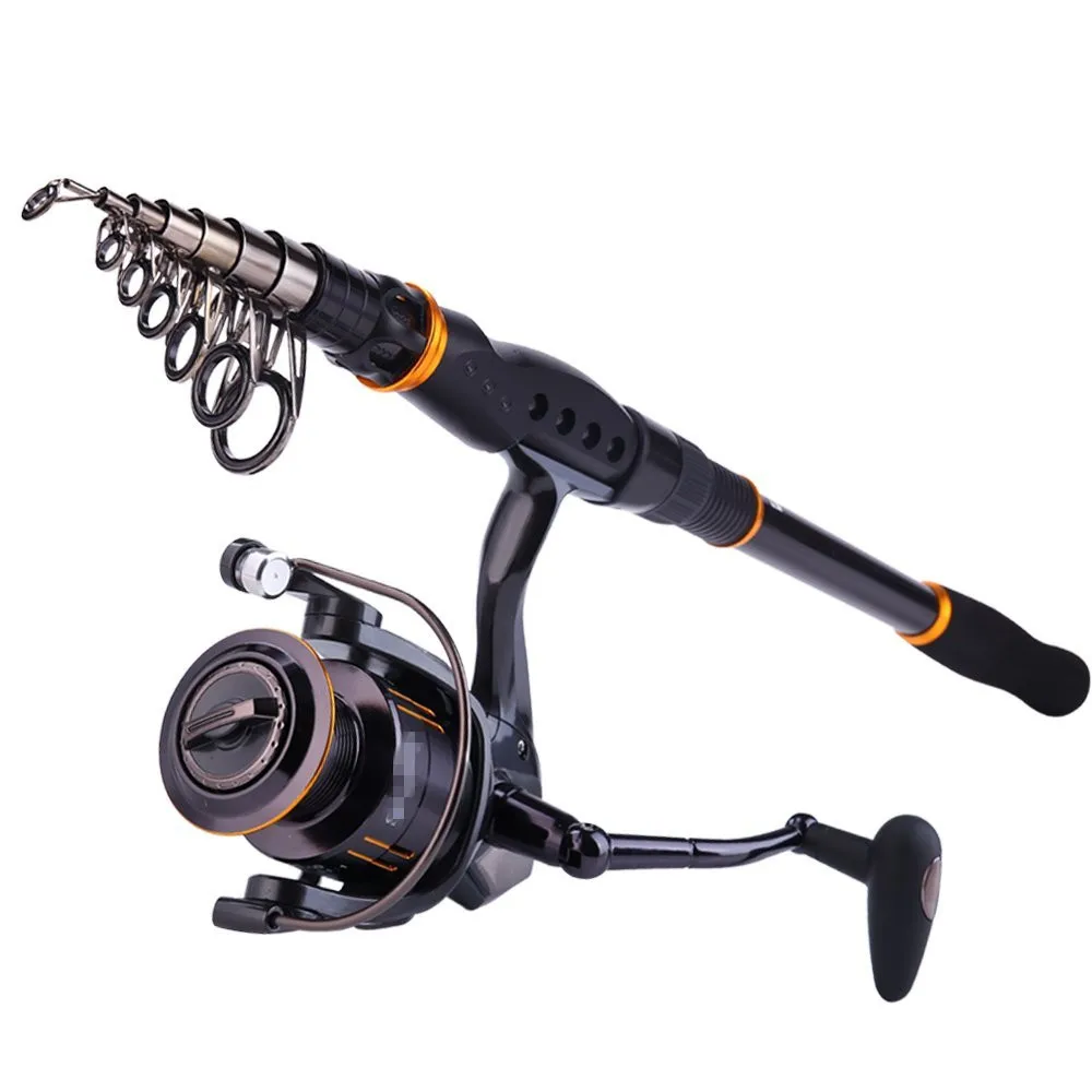 portable telescopic fishing rod