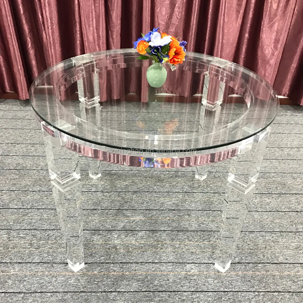 Round Acrylic Tables and Chairs