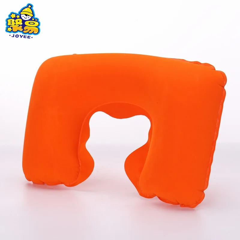 Wholesale And Custom Pvc Flocking Inflatable Neck Pillow Inflatable