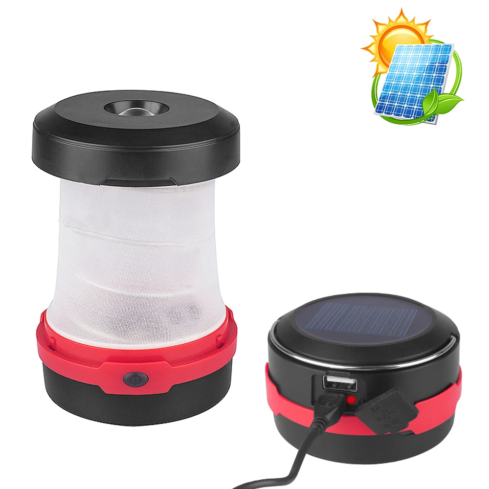 Portable 3 W LED tent light zoom solar camping light for outdoor camping