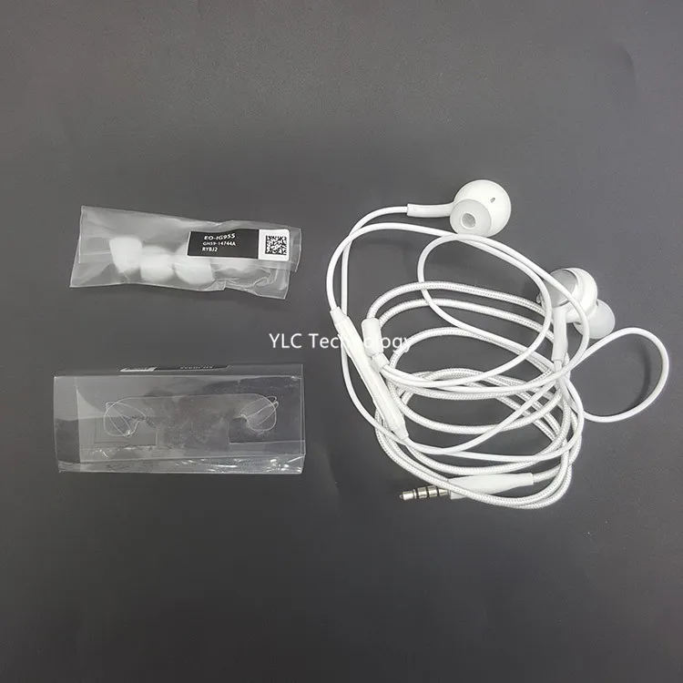 
 Для samsung s8 s9 note9 тяжелый бас наушники EO-IG955 конструкция не допускает перехлестывания шнура вкладыши проводные наушники с микрофоном и регулятором громкости  