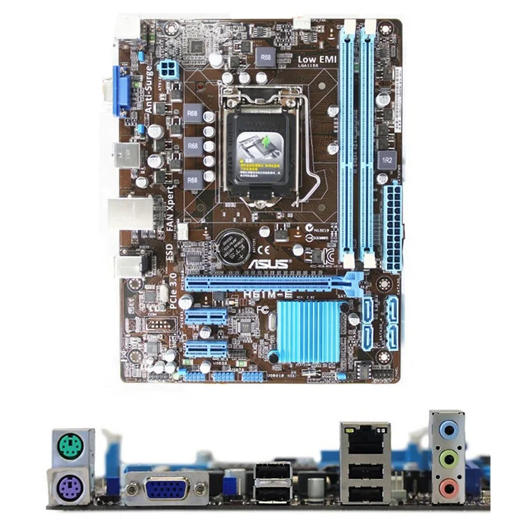 Quad-core Motherboard for Asus H61M-E