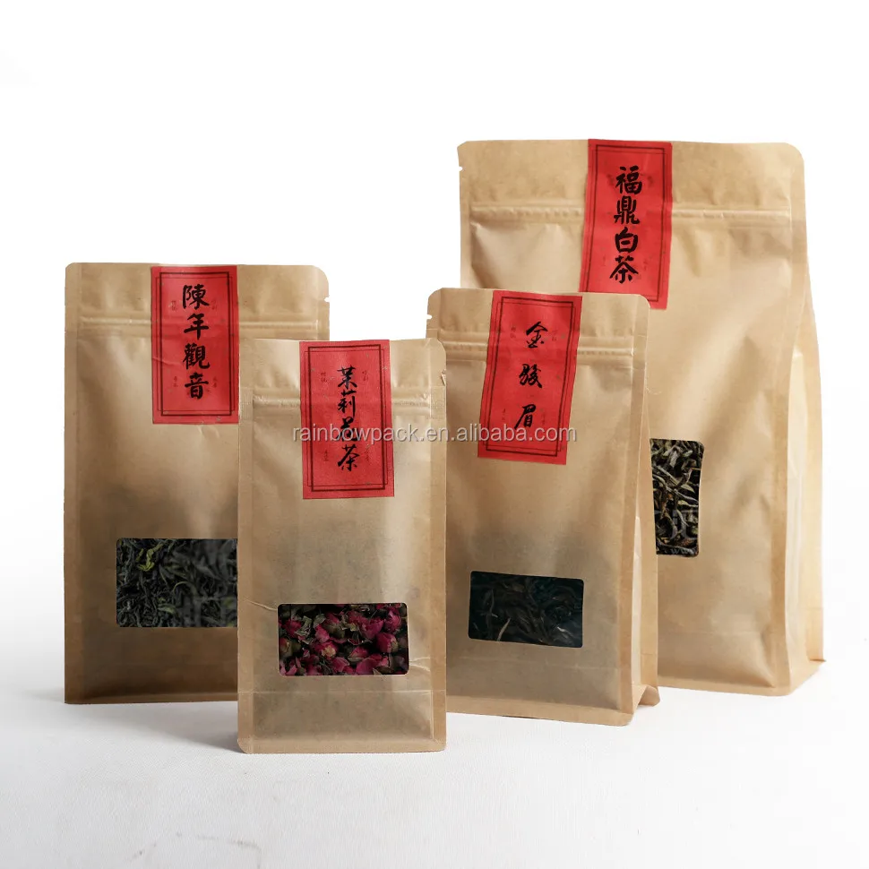 kraft paper loose leaf tea packaging