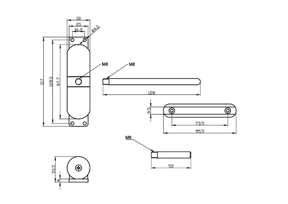 
Оптовая продажа, дверной ограничитель, мини-дверной ограничитель с дистанционным управлением 
