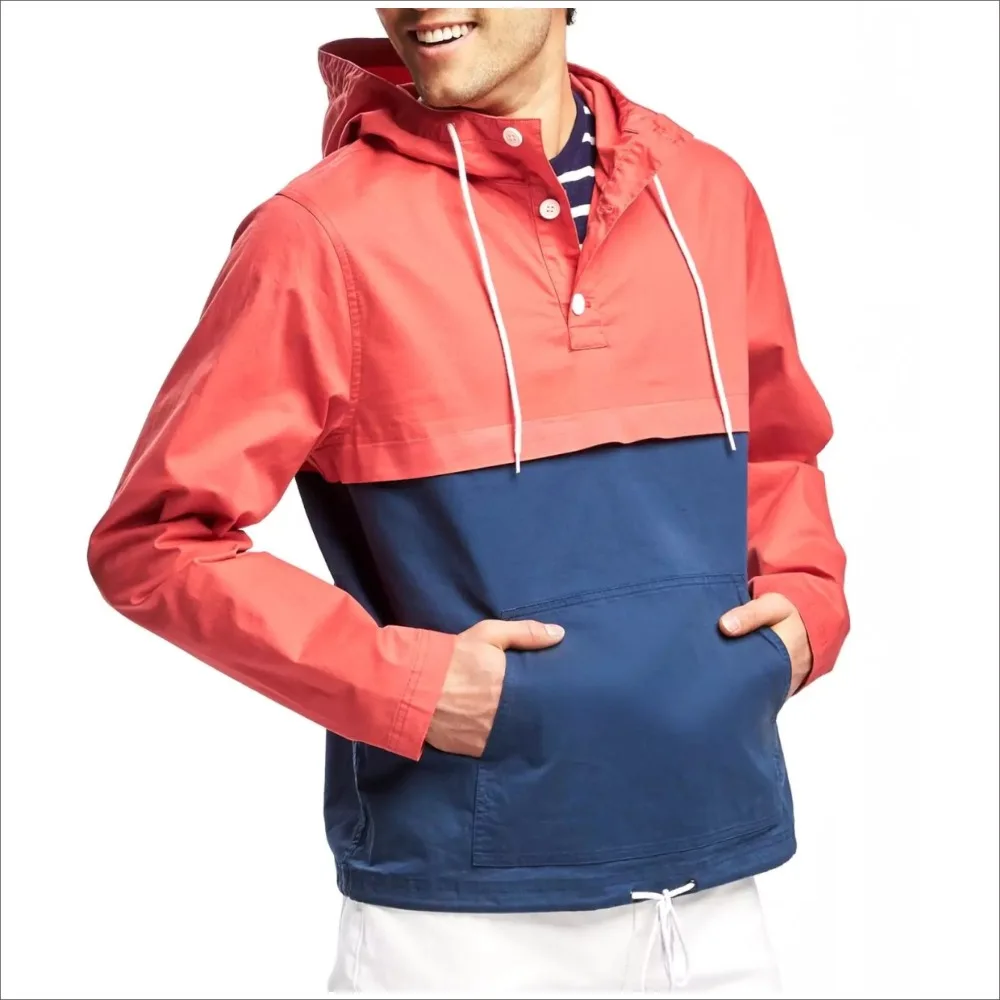 mens nylon pullover windbreaker