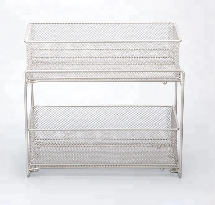 Современные кухни и ванной комнаты 2 уровня кабинетные ящики железная сетка раздвижные корзина с выдвижными ящиками для хранения стойку