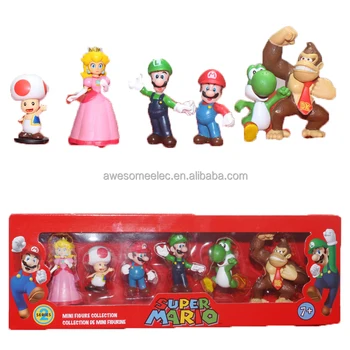 Mini Figures Mario Hot selling Super Mario PVC Action Figure 6pcs set Mario Toy