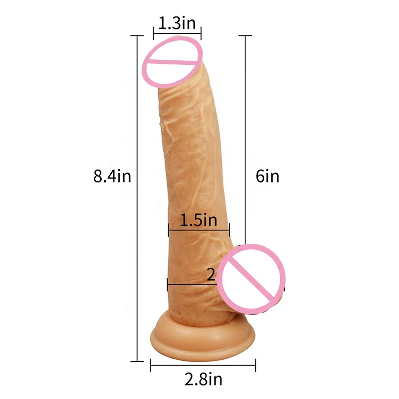 Real Dildo Mushroom Head Realistic Big Dildo Vibrator Sex Toy for Women Vibrator and True Feel Penis Vibrator