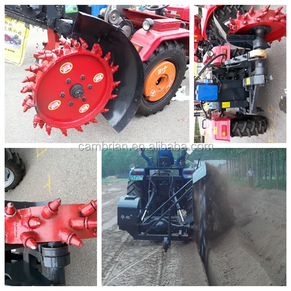 High Efficiency Energy Saving Double Chain Trencher Machine Trencher Teeth